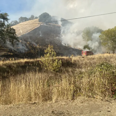 A prescribed burn at the UC ANR Hopland Research and Extension Center (2024)